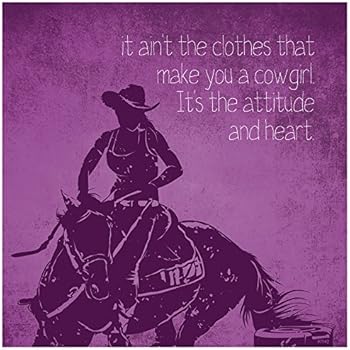 Tree-Free Greetings Premium Refrigerator Magnet, 3.5 x 3.5 Inches, Cowgirl Attitude Themed Western Art (97142)