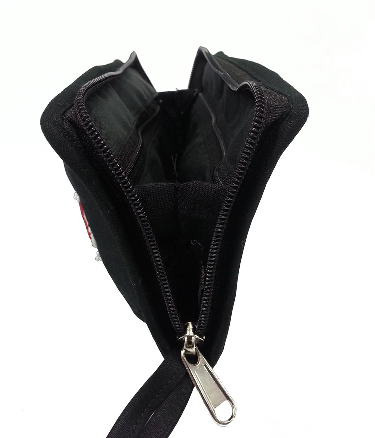 belladona mirror work purse with cell pouch in black