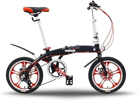 Amazon Co Jp コンパクトバイク 高調整可能16インチ 折りたたみ自転車 子供ロードバイクアダルト市自転車ミニ超軽量自転車 Llcc ホーム キッチン