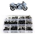 Xitomer Complete Bodywork Screws, Fit for GSX1300R HAYABUSA 2008 2009 2010 2011 2012 2013 2014 2015 2016 2017 2018 2019, Full Set Fairing Bolts/Washers/Nuts/Clips/Grommets (Titanium)