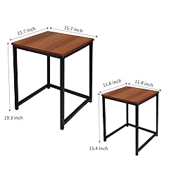 Vipush Nesting Tables Coffee Table Set of 2 - End