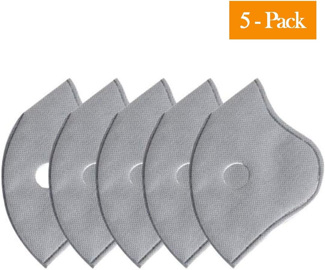 AIDIER Cycling Mask Filter, Unisex Anti Pollen Allergens Mouth Muffle Reusable Cotton Gauze Mask with PM2.5 Activated Carbon Filter For Outdoor Cycling Ski Warm Face Mask