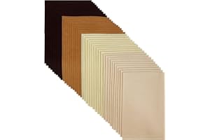 Lot de 40 feuilles de tissu en feutre doux de 20,3 x 30,5 cm pour loisirs créatifs, 4 couleurs assorties pour loisirs créatif
