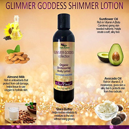 Organic Diamond Shimmer Body Lotion Shimmer & Sparkle For All Skin