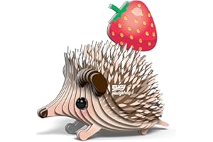 Eugy Hedgehog 3D Puzzle, 24 Piece Eco-Friendly Educational Toy Puzzles for Boys, Girls & Kids Ages 6+