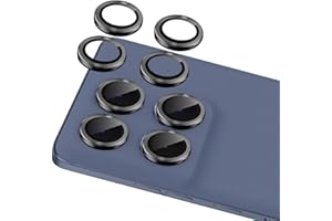 Luchantle 2 Set for Motorola Edge 60 Pro Camera Lens Protector, 9H Tempered Glass Camera Cover Protector Metal Ring Decoratio