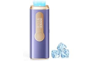 AMOTAOS Laser Hair Removal, IPL Laser Hair Removal Device for Women & Men, Safe at-Home Nearly Painless 45°F Ice-Cooling Contact, Long-Lasting Result for Full Body & Face, Purple