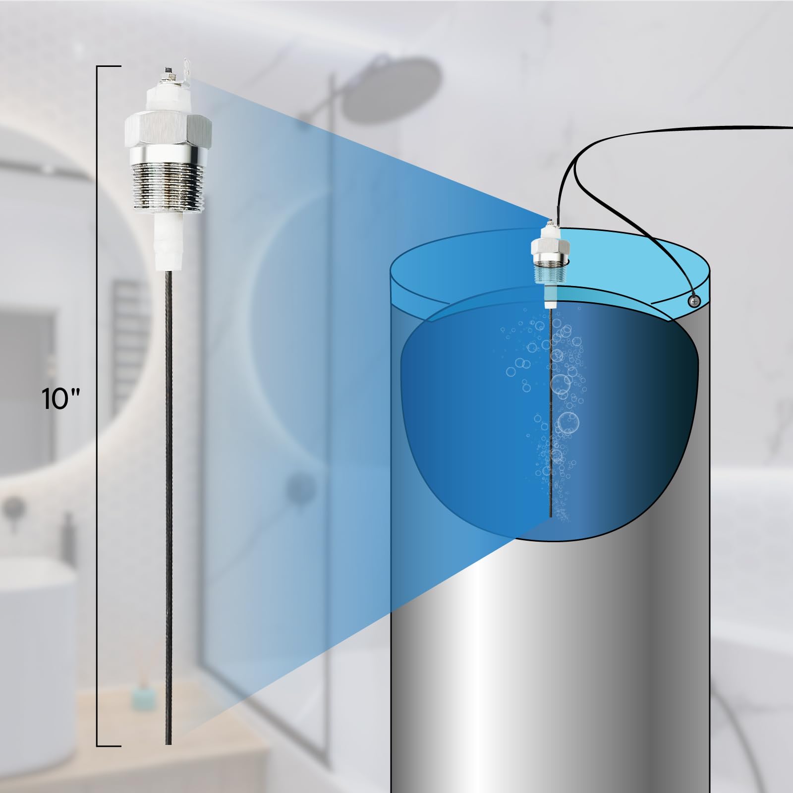 Mua Powered Anode Rod for Hot Water Heater 10-100 Gallon 40-80 Gallon ...