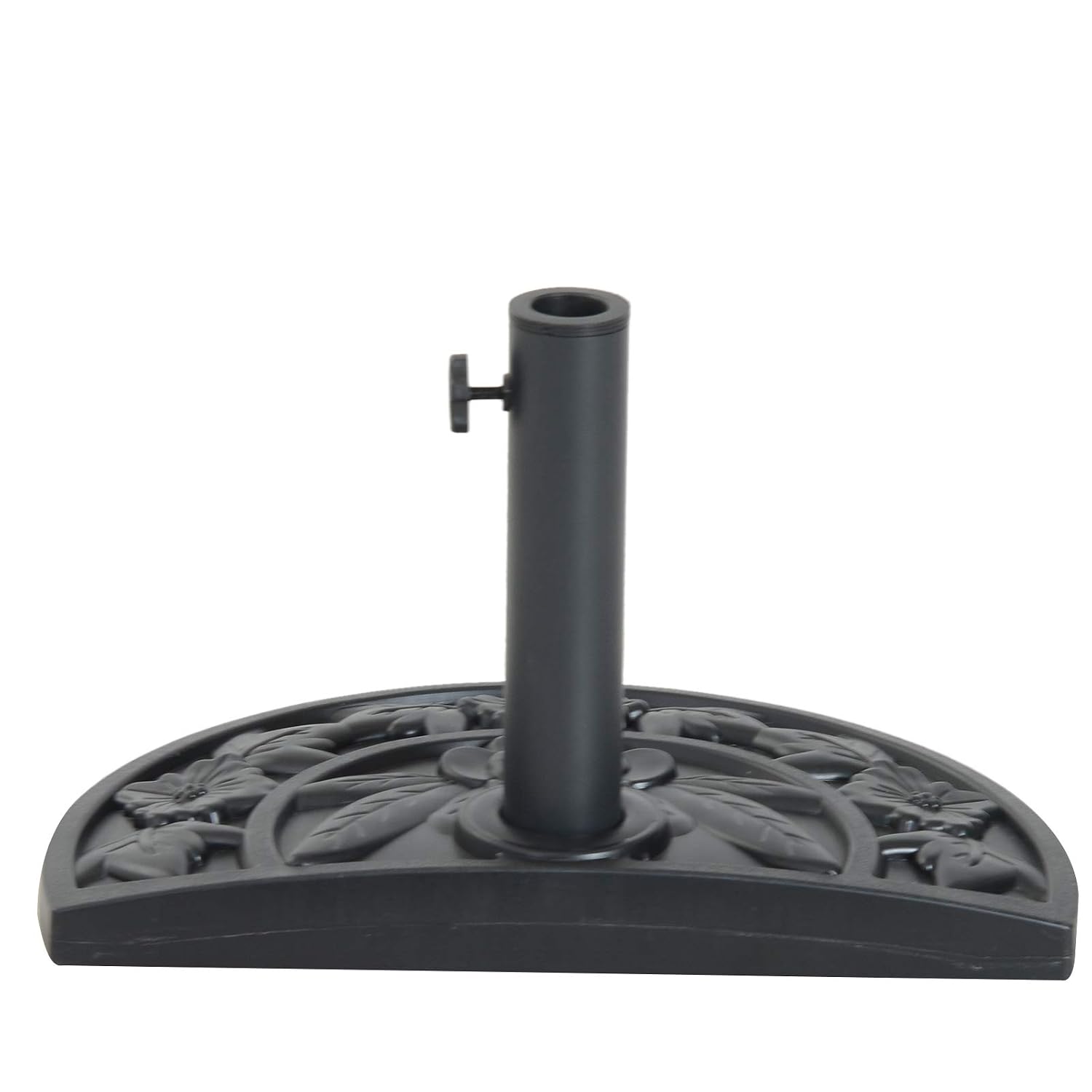 F4 8cm F3 8cm Adjustable Coupler Suitable Umbrella Rod F3 5cm Outsunny 10kg Cement Concrete Half Round Parasol Base Umbrella Stand Garden Outdoor Accessories Garden Outdoors Parasol Stands Bases