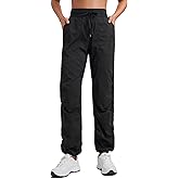 CRZ YOGA Lightweight Straight Leg Workout Pants for Women 28"/30"/32" - Ruched Casual Work Athletic Joggers with Pockets