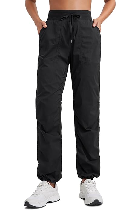 Crz Yoga Womens Cotton Fleece Lined High Rise Sweatpants Joggers