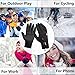 Achiou Touch Screen Gloves for Winter Warm iPhone iPad Bicycling Cycling Driving Anti-Slip Gloves Running Climbing Skiing Outdoor Sports for Men Women(Black,M)