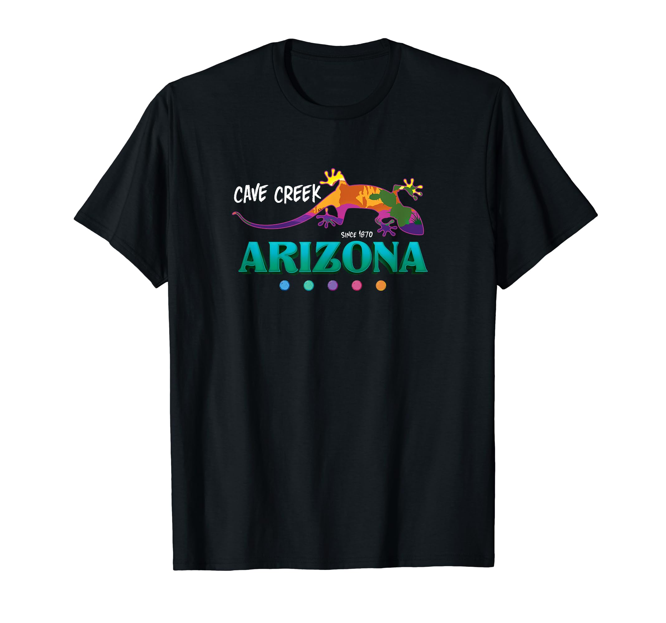 Cave Creek Arizona Desert Gecko Lizard Vacation Souvenir T-Shirt
