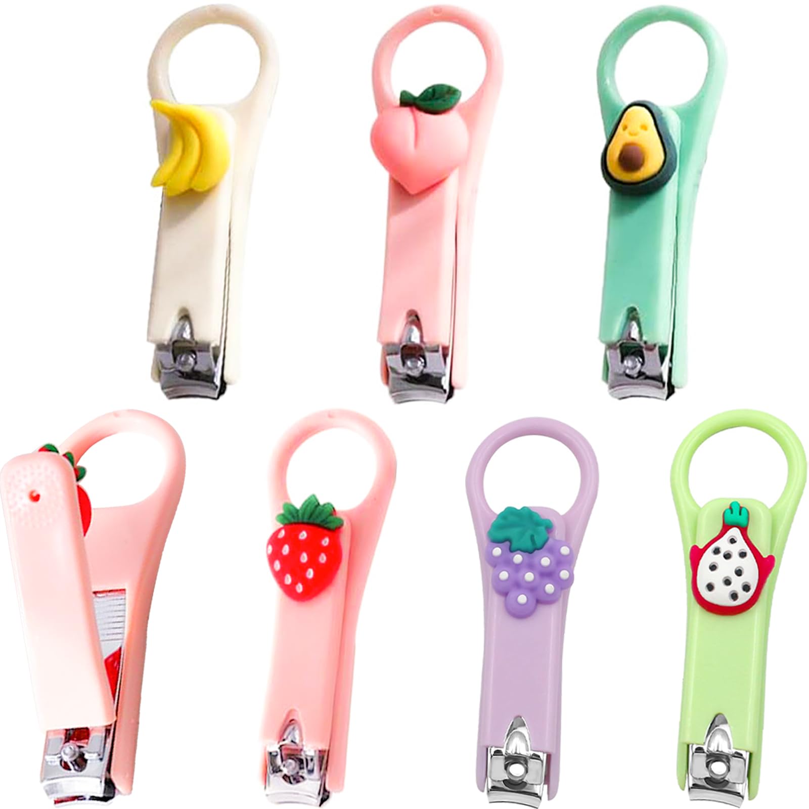 6 Packs Nail Clippers, Cute Nail Care Kit Sturdy Nail Trimmer Fingernail Clippers for Women Girls