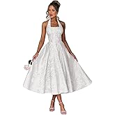 camftbo Jacquard Satin Midi Dresses for Women 2025 Sweetheart A-Line Prom Cocktail Gown