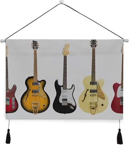 Decoracion De La Habitacion Tapiz Hermosa Guitarra Varias Guitarras Arte Unico Decoracion De La Pared 17 5