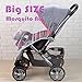 Mosquito Net, Bug Net for Baby Strollers Infant Carriers Car Seats Cradles Cribs,Beds,PacknPlays,Carriers, Car Seats, Baby Fly Screen Protection (White, Large) 35.4