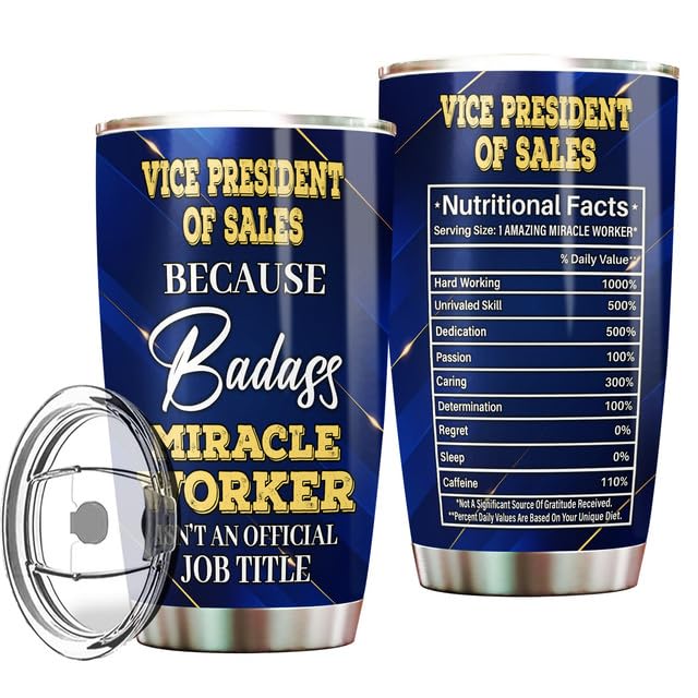 MONIZILUCKY Vice President Of Sales Tumbler