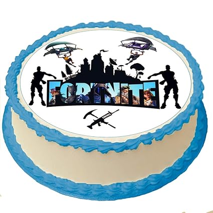 Fortnite Cake Toppers Icing Sugar Paper 8 Inches Diameter Sheet
