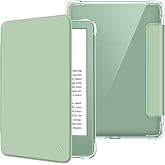 Fintie Slim TPU Case for 6" Kindle 11th Generation 2024/2022, Agave Green | Ultra Clear Transparent Soft TPU Back Cover Lightweight Shell, Auto Wake/Sleep,for All-New Kindle 2024/2022 11th Gen e-Reader