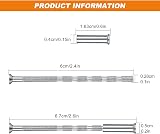 SenZee M3 Door Handle Fixing Screws and Sleeves 60 mm 3 mm Nickel Plated 30 Sets view 2