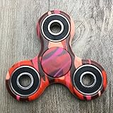 Fidget Spinner Toy Stress Reducer (Camouflage-Red)