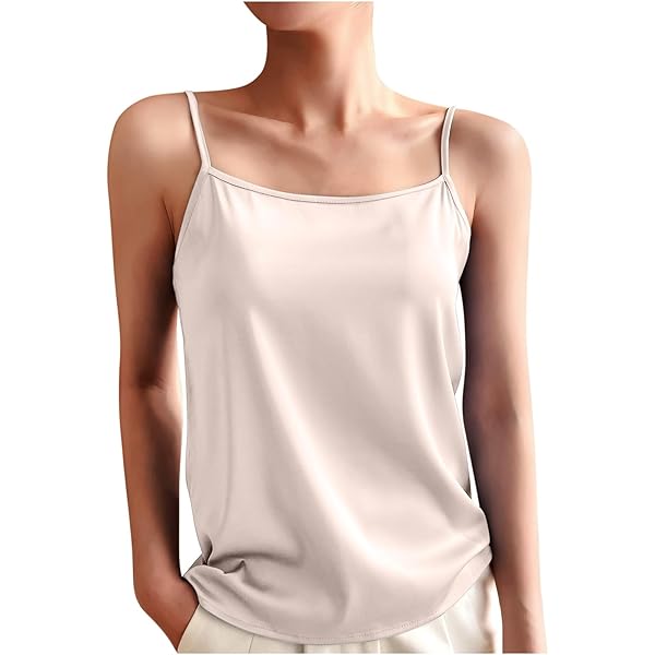 【新品】SEA HEAVY SATIN DOLA CAMISOLE wadyob Silk Satin Tank Top for Women Sexy Spaghetti Strap