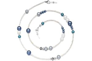 GINTEI Glasses Chain for Women, Eyeglasses Chain Beaded Sunglasses Holder Around Neck Eyewear Strap Sunglass Chain for Women