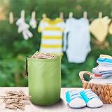 Vicloon Premium Peg Bag Green Large with Closing Cord Hanging Hook view 8