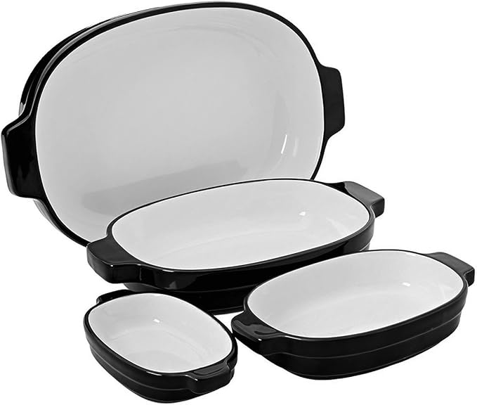 KitchenAid 4pc Ceramic Nesting Casserole Dishes Baking Set