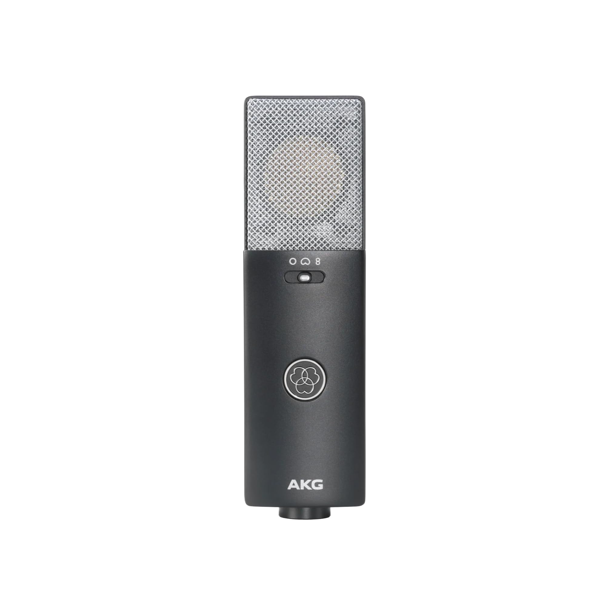 AKG Professional C114 Large Diaphragm Multi-Pattern Condenser Microphone–XLR Studio Mic for Podcasting, Streaming, Broadcasting & Music Recording, Cardioid/Omni/Figure-8, Low Noise, Sustainable Design