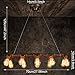 WINSOON Retro Industrial Steampunk LAMP Iron Pipe Island Ceiling Fixture Pendant Light Vintage (Bronze)