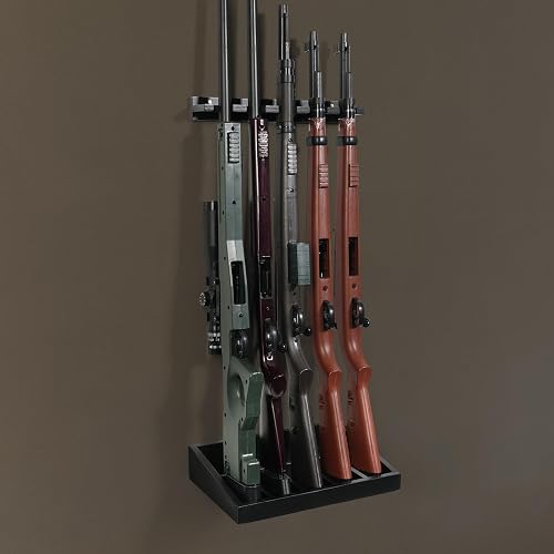Decorative Rifle Platforms Bow Hangers For Hunting BLAT Indoor - Rustic Wood & Steel Rifle Display ...