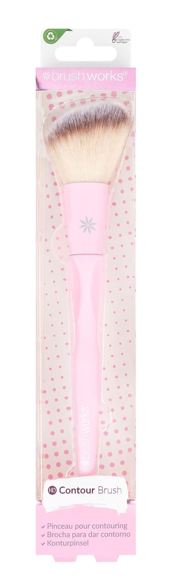 Brushworks Contour Brush, Pink, One Size