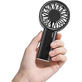 HandFan Handheld Mini Fan, Next Generation Small Fans Portable [8.5H Runtime] with Powerful High Speed Turbo Motor, USB Rechargeable, Pocket Design for Travel/Summer/Concerts/Lash, Gifts for Women