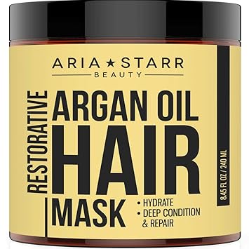 Amazon Com Aria Starr Argan Oil Restorative Mask Repair Hair