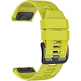 U-LIMVE Watch Band for Garmin Fenix 8 51mm/Fenix 7X/Fenix 7X Pro/Fenix 6X/Fenix 6X Pro/Fenix 5X/Fenix 3, 26mm Silicone QuickFit Band