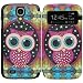 Bfun Packing Colorful Cute Owl S View Flip Leather Case Cover For Samsung Galaxy S4 i9500
