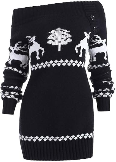 off the shoulder christmas sweatshirt