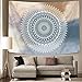 Sunm Boutique Mandala Tapestry Wall Hanging Map Tapestry for Bedroom Living Room Wall Art Hippie Tapestry(59.1