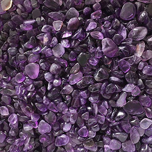 Binglinghua 100g Beautiful Fish Tank Gravel Decoration Colorful Sand Stone Rocks (Purple)