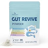 Lifebooil Leaky Gut Powder with L-Glutamine, Prebiotic, Licorice, Slippery Elm Bark for Gut Health & Digestive Health, Super Gut Powder Unflavoured - (30 Servings, 6.30 Oz)