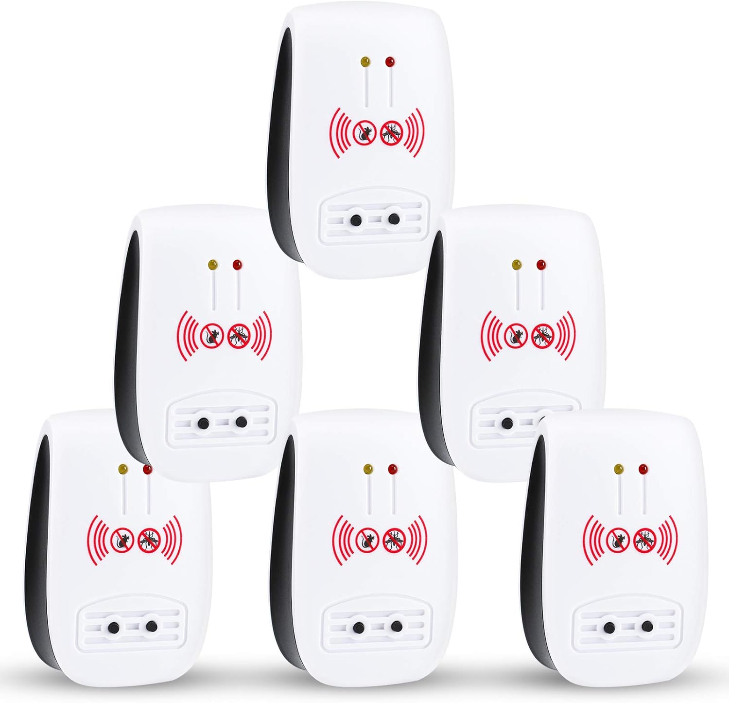 Shootingstar Ultrasonic Pest Repeller Plug in, Upgraded Indoor Ultrasonic Pest Reject 6 Pack, Pest Control Pest Repellent Sonix Repeller for Rodents, Cockroaches, Insects, Bugs and Ants : Garden & Outdoor