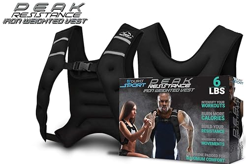 Aduro Sport Weighted Vest Workout Equipment, 4lbs/6lbs/12lbs/20lbs