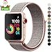 Lrapple Compatible with Apple Watch Band 38mm 40mm 42mm 44mm,Soft Nylon Sport Loop,with Hook and Loop Fastener,Replacement Band Compatible for iWatch Series 4/3/2/1