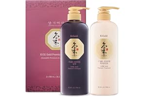 Daeng Gi Meo Ri - Ki Gold Premium Shampoo and Treatment Set, Promotes Healthy Hair Growth, Scalp Stimulant, Prevents Hair Loss, 26.3 FL OZ Each