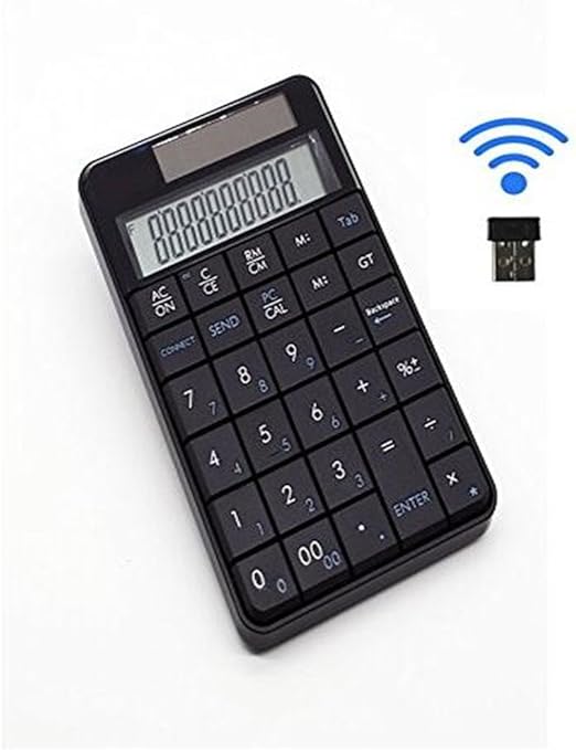 2in1 Keypad ＆ Calculator,Wireless Numeric Keypad USB Number Pad
