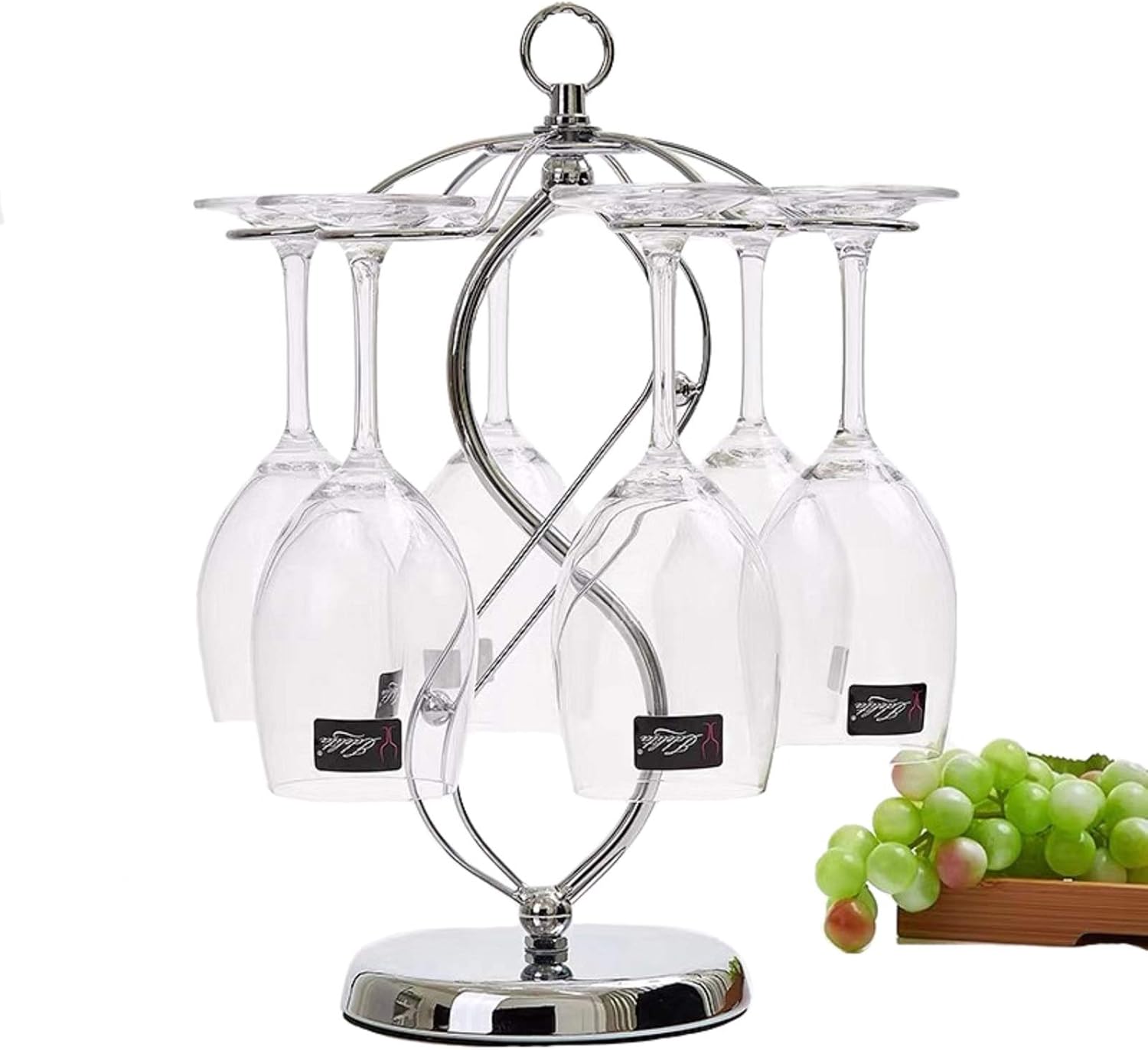 Fiamer Soporte para copas de vino barra de cocina sistema de secado de