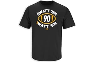 SMACK APPAREL TALKIN' THE TALK Swatt 'Em and Watt 'Em T-Shirt for Pittsburgh Football Fans (SM-5XL)