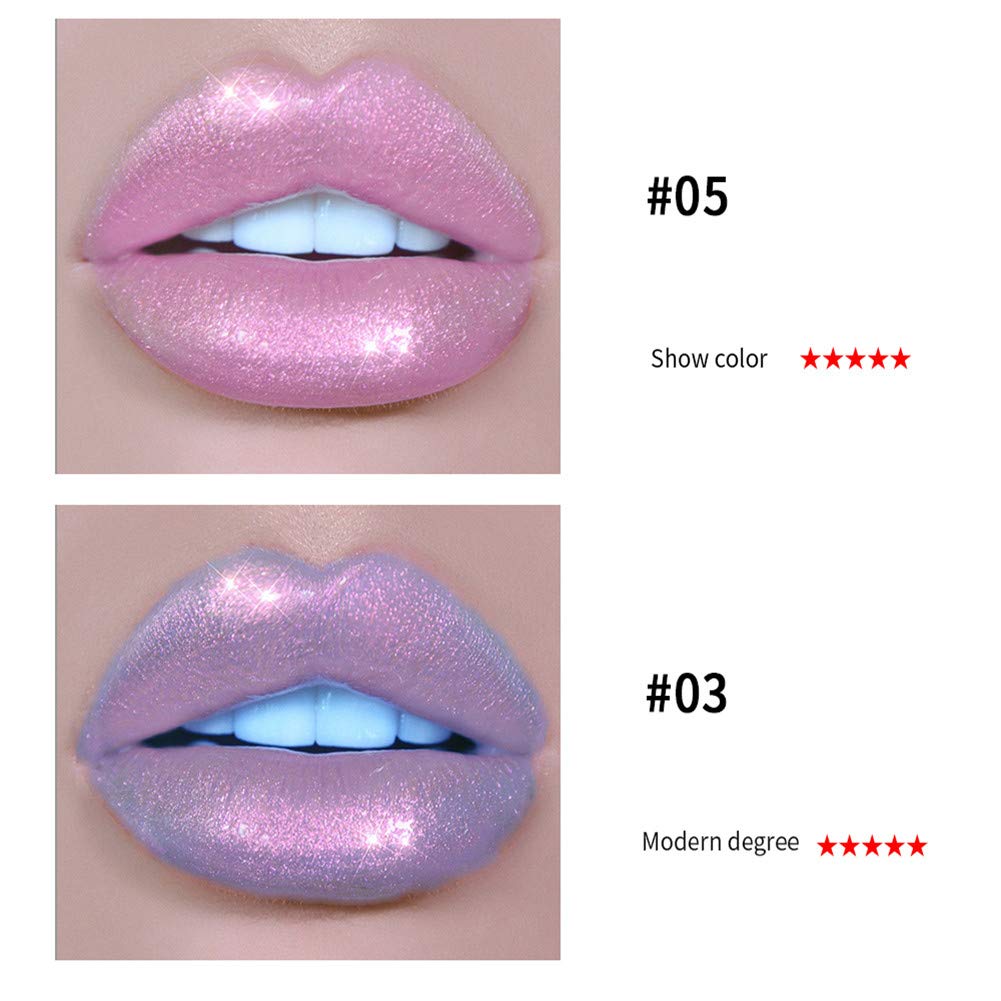Holographic Lip Gloss Polarlightlike Sheer Iridescent Finish Lip
